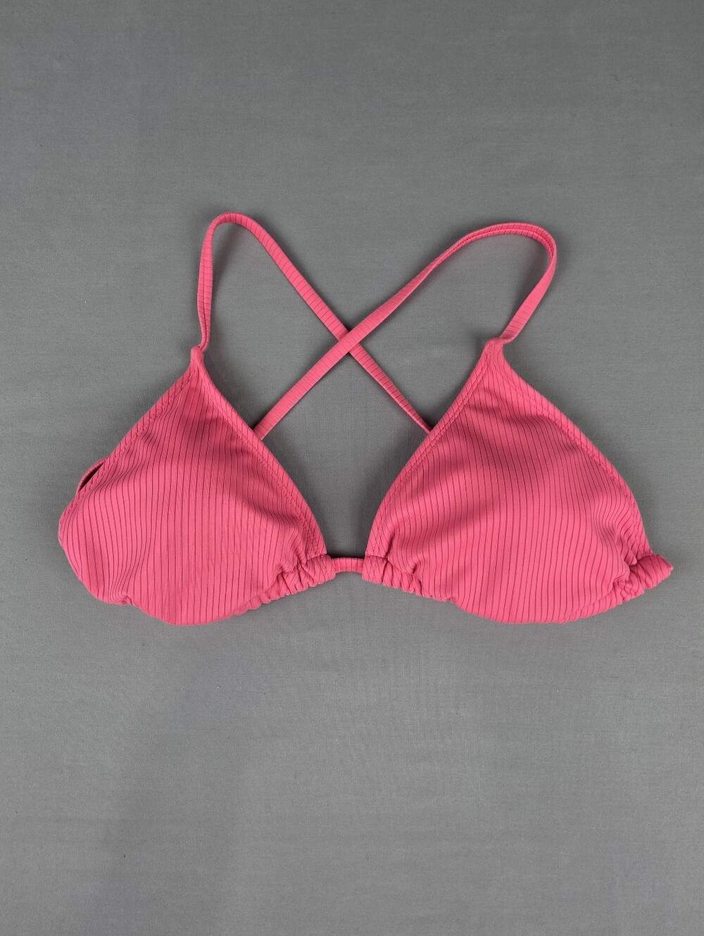 String Bikini Top Triangle Removable Pads Medium Barbiecore Swim Suit Beach